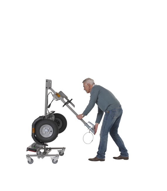 Comfort-Anhänger eingeklappt Anwendungsbild Comfort-Anhänger eingeklappt