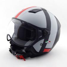 Rollerhelm JETHELM Jet Moda weiß/schwarz